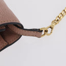 Miu Miu Chain Shoulder Bag Leather Pink Gold Auth 202534A-4