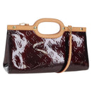 LOUIS VUITTON Monogram Vernis Roxbury Drive Bag Amarante M91995 LV Auth 202537V-1