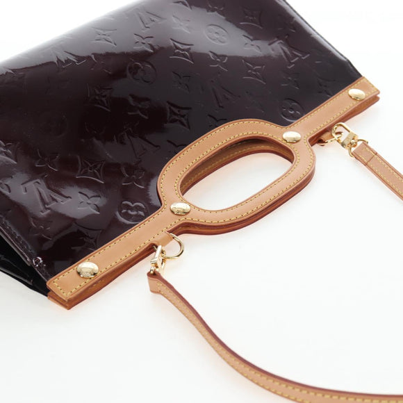 LOUIS VUITTON Monogram Vernis Roxbury Drive Bag Amarante M91995 LV Auth 202537V