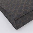 CELINE Triomphe Vertical Cabas Hand Bag PVC Black Gold Auth 202581V-13