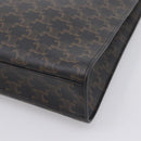 CELINE Triomphe Vertical Cabas Hand Bag PVC Black Gold Auth 202581V-14