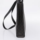 CELINE Triomphe Vertical Cabas Hand Bag PVC Black Gold Auth 202581V-5