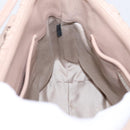 Miu Miu Matelasse Chain Shoulder Bag Leather 2way Pink Silver Auth 202582V-25