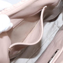 Miu Miu Matelasse Chain Shoulder Bag Leather 2way Pink Silver Auth 202582V-27