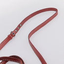Miu Miu Vitellolux Hand Bag Leather 2way Pink Silver Auth 202584V-14