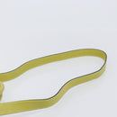 CELINE Hand Bag Leather 2way Green Gold Tone Auth 202586-10