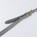 Miu Miu Vitellolux Hand Bag Leather 2way Gray Gold Tone Auth 202588V-10