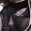Miu Miu Hand Bag Vitellolux 2way Dark Brown Gold Auth 202590V-27