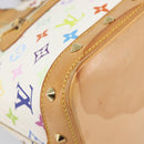 LOUIS VUITTON Monogram Multicolor Alma Hand Bag White M92647 LV Auth 202591V-12