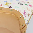 LOUIS VUITTON Monogram Multicolor Alma Hand Bag White M92647 LV Auth 202591V-13