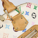 LOUIS VUITTON Monogram Multicolor Alma Hand Bag White M92647 LV Auth 202591V-16