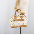LOUIS VUITTON Monogram Multicolor Alma Hand Bag White M92647 LV Auth 202591V-25