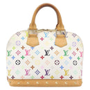LOUIS VUITTON Monogram Multicolor Alma Hand Bag White M92647 LV Auth 202591V-3