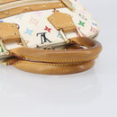 LOUIS VUITTON Monogram Multicolor Alma Hand Bag White M92647 LV Auth 202591V-7