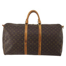 LOUIS VUITTON Monogram Keepall Bandouliere 55 Boston Bag M41414 LV Auth 202594-13