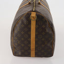 LOUIS VUITTON Monogram Keepall Bandouliere 55 Boston Bag M41414 LV Auth 202594-3