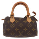 LOUIS VUITTON Monogram Mini Speedy Hand Bag M41534 LV Auth 202596V-13