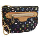 LOUIS VUITTON Monogram Multicolor Pochette MM Purse Black M60031 LV Auth 202597V-1