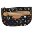 LOUIS VUITTON Monogram Multicolor Pochette MM Purse Black M60031 LV Auth 202597V-13