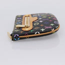 LOUIS VUITTON Monogram Multicolor Pochette MM Purse Black M60031 LV Auth 202597V-3