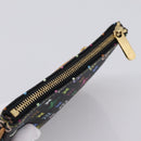 LOUIS VUITTON Monogram Multicolor Pochette MM Purse Black M60031 LV Auth 202597V-5