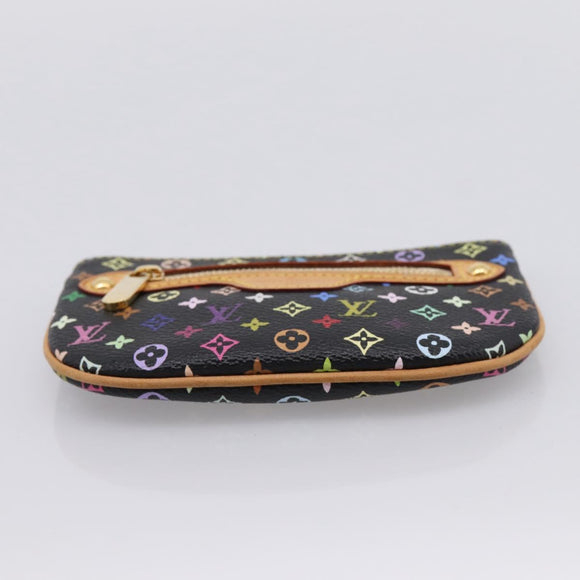 LOUIS VUITTON Monogram Multicolor Pochette MM Purse Black M60031 LV Auth 202597V