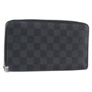 LOUIS VUITTON Damier Grafitte Zippy Organizer Long Wallet N63077 LV Auth 202603-1