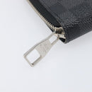 LOUIS VUITTON Damier Grafitte Zippy Organizer Long Wallet N63077 LV Auth 202603-12
