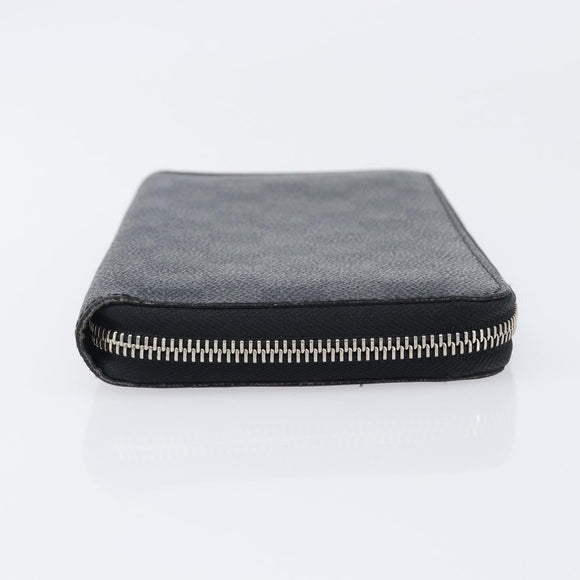 LOUIS VUITTON Damier Grafitte Zippy Organizer Long Wallet N63077 LV Auth 202603