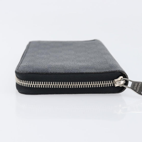 LOUIS VUITTON Damier Grafitte Zippy Organizer Long Wallet N63077 LV Auth 202603