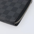 LOUIS VUITTON Damier Grafitte Zippy Organizer Long Wallet N63077 LV Auth 202603-8