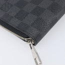 LOUIS VUITTON Damier Grafitte Zippy Organizer Long Wallet N63077 LV Auth 202603-9
