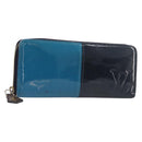 LOUIS VUITTON Monogram Vernis Portefeuille Miroir Blue Marine M64111 Auth 202604-1