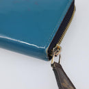 LOUIS VUITTON Monogram Vernis Portefeuille Miroir Blue Marine M64111 Auth 202604-16