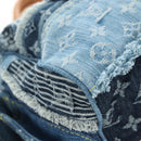 LOUIS VUITTON Monogram Denim Patchwork Speedy 30 Bag Blue M95380 Auth 202605SM-10