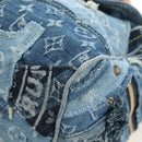 LOUIS VUITTON Monogram Denim Patchwork Speedy 30 Bag Blue M95380 Auth 202605SM-11