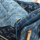 LOUIS VUITTON Monogram Denim Patchwork Speedy 30 Bag Blue M95380 Auth 202605SM-13