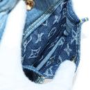 LOUIS VUITTON Monogram Denim Patchwork Speedy 30 Bag Blue M95380 Auth 202605SM-17