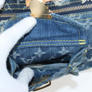 LOUIS VUITTON Monogram Denim Patchwork Speedy 30 Bag Blue M95380 Auth 202605SM-20