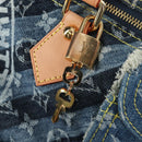 LOUIS VUITTON Monogram Denim Patchwork Speedy 30 Bag Blue M95380 Auth 202605SM-21