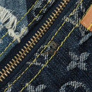 LOUIS VUITTON Monogram Denim Patchwork Speedy 30 Bag Blue M95380 Auth 202605SM-23
