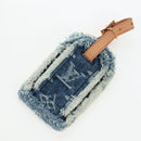LOUIS VUITTON Monogram Denim Patchwork Speedy 30 Bag Blue M95380 Auth 202605SM-31