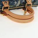 LOUIS VUITTON Monogram Denim Patchwork Speedy 30 Bag Blue M95380 Auth 202605SM-7