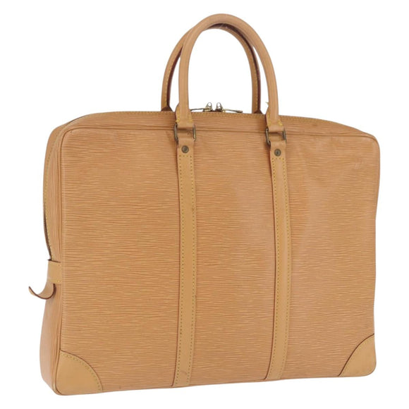 LOUIS VUITTON Epi Porte Documents Voyage Business Bag Beige M54476 Auth 202607