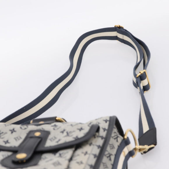 LOUIS VUITTON Monogram Mini Sac Mary Kate 48h Hand Bag Blue M42341 Auth 202608V