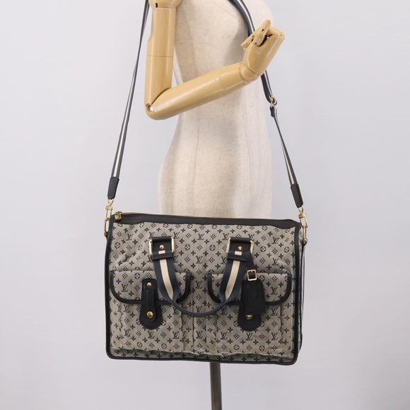 LOUIS VUITTON Monogram Mini Sac Mary Kate 48h Hand Bag Blue M42341 Auth 202608V