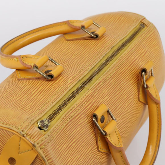 LOUIS VUITTON Epi Speedy 25 Hand Bag Tassili Yellow M43019 LV Auth 202610