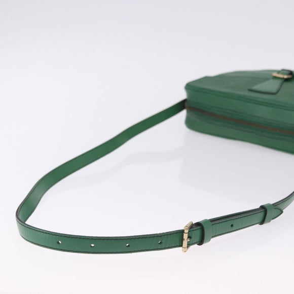 LOUIS VUITTON Epi Jeune Fille MM Shoulder Bag Green M52154 LV Auth 202611