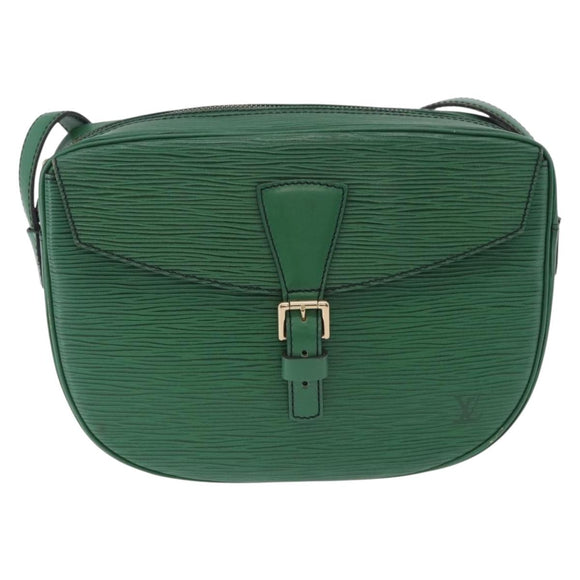 LOUIS VUITTON Epi Jeune Fille MM Shoulder Bag Green M52154 LV Auth 202611