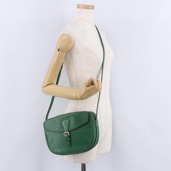 LOUIS VUITTON Epi Jeune Fille MM Shoulder Bag Green M52154 LV Auth 202611